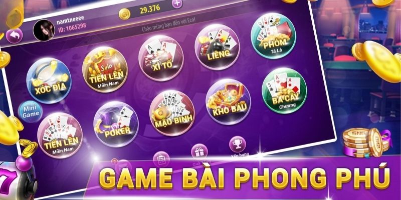 Các game bài đổi thưởng luôn là lựa chọn đầu từ các hội viên